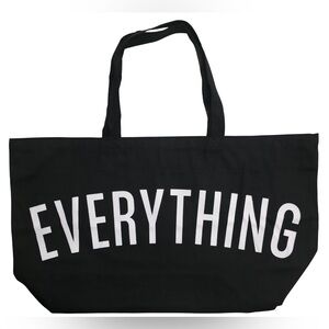 “Everything” Extra Large Canvas Tote